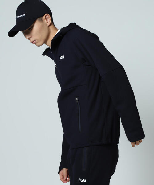 PEARLY GATES(パーリーゲイツ)の「【PGG】【直営店舗&公式オンライン限定】Wラッセルメッシュ×OCTA フルジップフーディジャケット (MENS)(ブルゾン・メンズ・ネイビー・MEDIUM/LARGE/X-LARGE)」の2枚目の写真