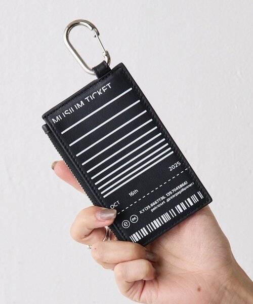 ear PAPILLONNER（イアパピヨネ）の「《インフルエンサーouchi企画》チケットフラグメントケース（カードケース・レディース・ブラック/ブルー・FREE）」の2枚目の写真