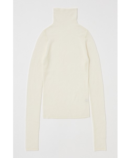 MOUSSY（マウジー）の「SHEER TURTLE NECK KNIT トップス（ニット/セーター・レディース・レッド/杢グレー/アイボリー/ブラック・FREE）」の14枚目の写真