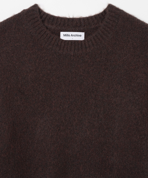 Millo Archive（ミロ アーカイブ）の「クロップシルエットニット [ブラウン]（ニット/セーター・メンズ・その他・MEDIUM/LARGE/X-LARGE）」の2枚目の写真