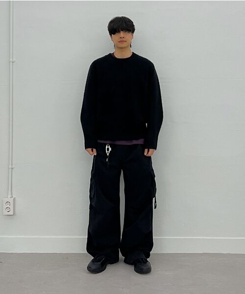 Millo Archive（ミロ アーカイブ）の「クロップシルエットニット [ブラウン]（ニット/セーター・メンズ・その他・MEDIUM/LARGE/X-LARGE）」の11枚目の写真