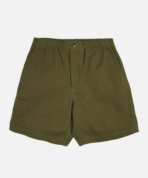 FRIZMWORKS(フリズムワークス)の「WASHED OFFICER CHINO SHORTS _ OLIVE(その他パンツ・メンズ・その他・SMALL/MEDIUM/LARGE/X-LARGE)」の1枚目の写真