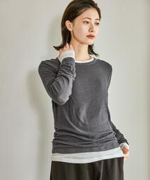 LAKOLE | 起毛シアー長袖 / 608849(Tシャツ/カットソー)