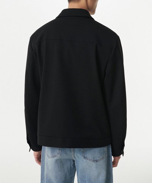 MUSINSA STANDARD（ムシンサスタンダード）の「リラックスドミニマルジャケット[ブラック]（ブルゾン・メンズ・その他・XX-LARGE/LARGE/MEDIUM/X-LARGE）」の4枚目の写真