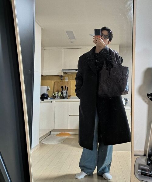 MUSINSA STANDARD（ムシンサスタンダード）の「リラックスドミニマルジャケット[ブラック]（ブルゾン・メンズ・その他・XX-LARGE/LARGE/MEDIUM/X-LARGE）」の19枚目の写真