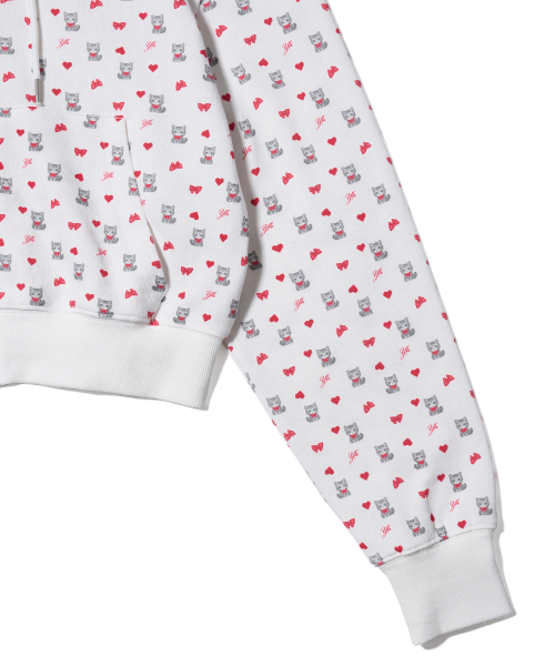 YOUHEE（ユヒ）の「PETITE PATTERN HOOD ZIP-UP WHITE（パーカー・レディース・その他・SMALL/MEDIUM）」の5枚目の写真
