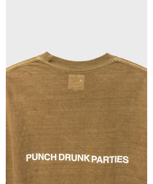 PUNCH DRUNK PARTIES（パンチドランクパーティーズ）の「Circle Logo Garment Dyed Tee (CAMEL)（Tシャツ/カットソー・メンズ・その他・3/1/2）」の4枚目の写真