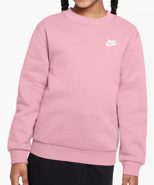 NIKE(ナイキ)の「ナイキ NIKE ナイキ YTH NSW クラブ LBR フリース L/S クルー(スウェット・キッズ・ブルーグレー/ピンク/レッド/オレンジ・130cm/140cm/150cm/160cm)」の4枚目の写真
