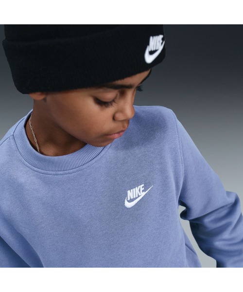NIKE(ナイキ)の「ナイキ NIKE ナイキ YTH NSW クラブ LBR フリース L/S クルー(スウェット・キッズ・ブルーグレー/ピンク/レッド/オレンジ・130cm/140cm/150cm/160cm)」の14枚目の写真