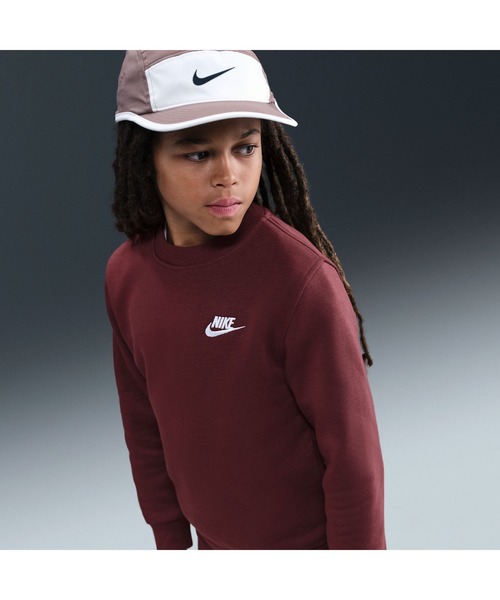 NIKE(ナイキ)の「ナイキ NIKE ナイキ YTH NSW クラブ LBR フリース L/S クルー(スウェット・キッズ・ブルーグレー/ピンク/レッド/オレンジ・130cm/140cm/150cm/160cm)」の20枚目の写真