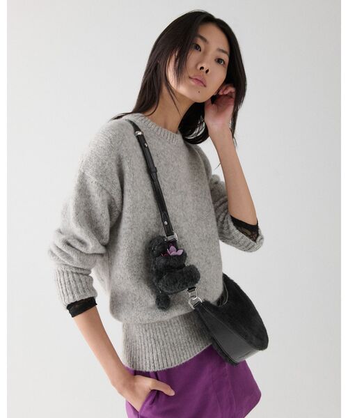 kate spade new york（ケイトスペード ニューヨーク）の「ケーエスデュオ シアリング ベア クロスボディ バッグ（ショルダーバッグ・レディース・ブラック・ONESIZE）」の14枚目の写真