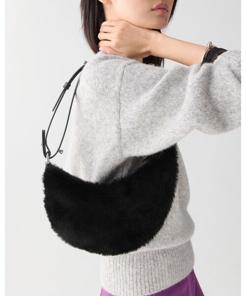 kate spade new york（ケイトスペード ニューヨーク）の「ケーエスデュオ シアリング ベア クロスボディ バッグ（ショルダーバッグ・レディース・ブラック・ONESIZE）」の15枚目の写真