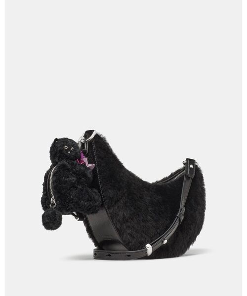 kate spade new york（ケイトスペード ニューヨーク）の「ケーエスデュオ シアリング ベア クロスボディ バッグ（ショルダーバッグ・レディース・ブラック・ONESIZE）」の12枚目の写真