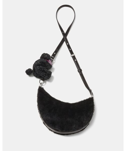 kate spade new york（ケイトスペード ニューヨーク）の「ケーエスデュオ シアリング ベア クロスボディ バッグ（ショルダーバッグ・レディース・ブラック・ONESIZE）」の3枚目の写真