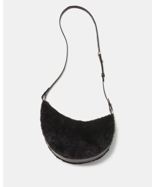 kate spade new york（ケイトスペード ニューヨーク）の「ケーエスデュオ シアリング ベア クロスボディ バッグ（ショルダーバッグ・レディース・ブラック・ONESIZE）」の4枚目の写真