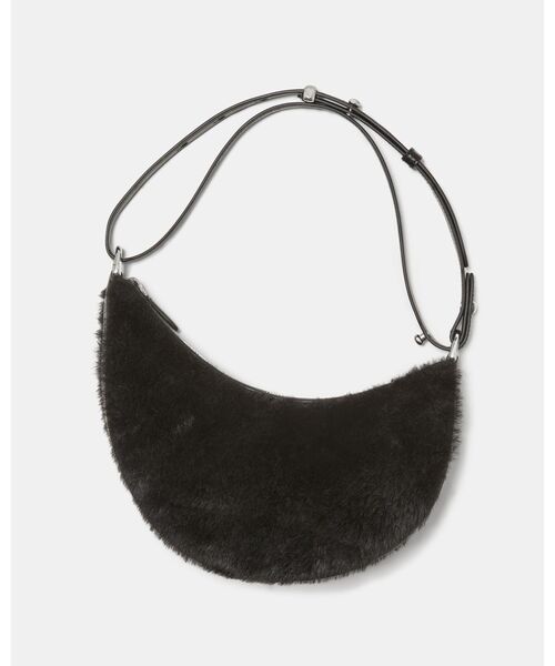 kate spade new york（ケイトスペード ニューヨーク）の「ケーエスデュオ シアリング ベア クロスボディ バッグ（ショルダーバッグ・レディース・ブラック・ONESIZE）」の6枚目の写真