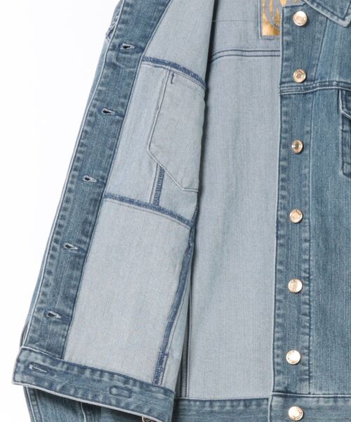 新品タグ付】MICHAEL KORS ロゴ デニム ジャケット MK 総柄 フォー