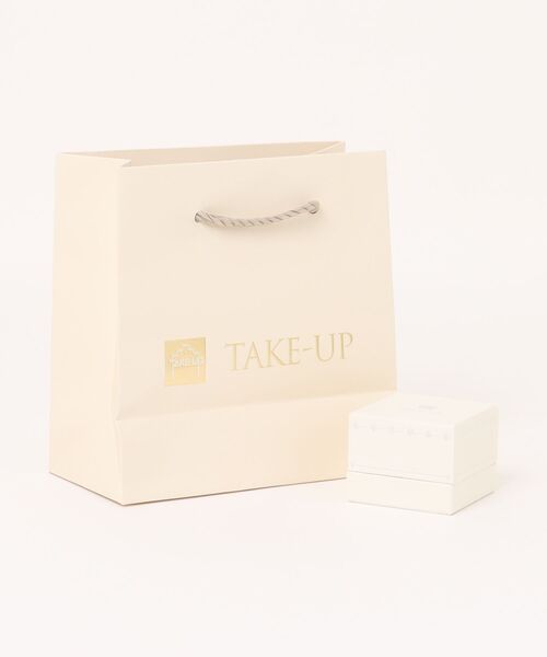TAKE-UP(テイクアップ)の「【Lively】K10 ヒネリライン ワンポイントピアス( PG)(ピアス(両耳用)・レディース・ピンクゴールド・FREE)」の7枚目の写真