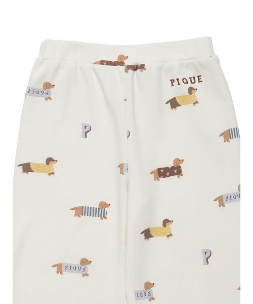 セール】【KIDS】ダックスフンド柄ロングパンツ（ルームウェア