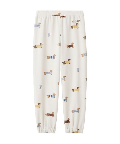 セール】【KIDS】ダックスフンド柄ロングパンツ（ルームウェア
