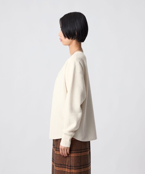 CITEN(シテン)の「<CITEN>裏起毛2WAYヘンリートップ(Tシャツ/カットソー・レディース・ダークグレー/イエロー/オフホワイト・FREE)」の11枚目の写真