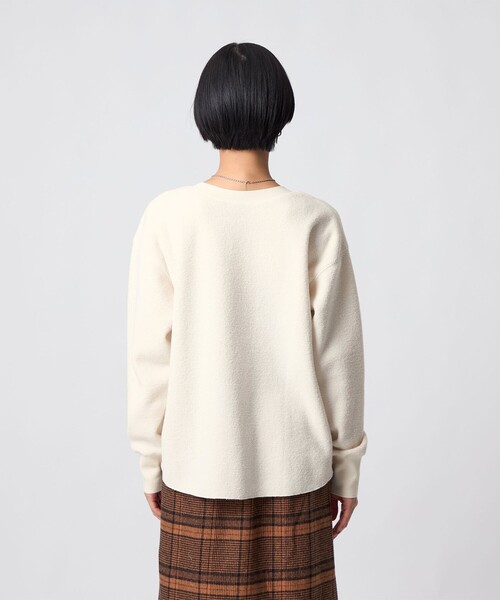 CITEN(シテン)の「<CITEN>裏起毛2WAYヘンリートップ(Tシャツ/カットソー・レディース・ダークグレー/イエロー/オフホワイト・FREE)」の12枚目の写真