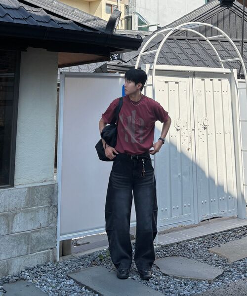 BER DE NOIR(ベールドノワール)の「カーブドツーピンタックサイドデニムパンツ(ブラック)(デニムパンツ・メンズ・その他・SMALL/MEDIUM/LARGE)」の5枚目の写真