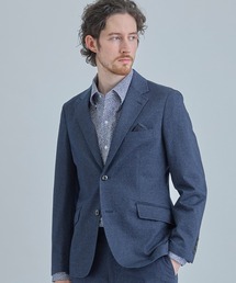 【ACTIVE TAILOR/アクティブテイラー】ハイゲージツイル ジャージジャケット＜防シワ性＞＜ストレッチ＞