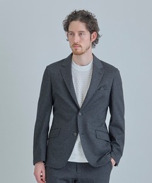 MEN'S BIGI | 【ACTIVE TAILOR/アクティブテイラー】ハイゲージツイル ジャージジャケット＜防シワ性＞＜ストレッチ＞(テーラードジャケット)