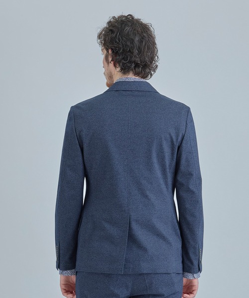 MEN'S BIGI（メンズビギ）の「【ACTIVE TAILOR/アクティブテイラー】ハイゲージツイル ジャージジャケット＜防シワ性＞＜ストレッチ＞（テーラードジャケット・メンズ・ブラック/ネイビー・01/02/03/04）」の4枚目の写真