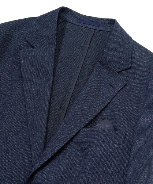 MEN'S BIGI（メンズビギ）の「【ACTIVE TAILOR/アクティブテイラー】ハイゲージツイル ジャージジャケット＜防シワ性＞＜ストレッチ＞（テーラードジャケット・メンズ・ブラック/ネイビー・01/02/03/04）」の7枚目の写真