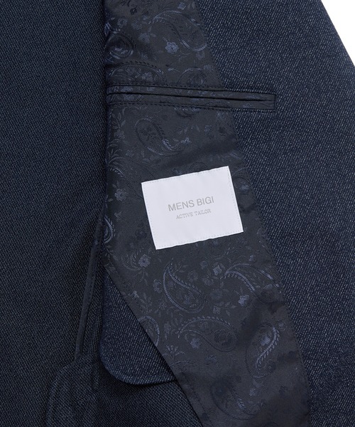 MEN'S BIGI（メンズビギ）の「【ACTIVE TAILOR/アクティブテイラー】ハイゲージツイル ジャージジャケット＜防シワ性＞＜ストレッチ＞（テーラードジャケット・メンズ・ブラック/ネイビー・01/02/03/04）」の15枚目の写真
