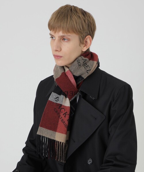 美品　高級　ブラックレーベルクレストブリッジ　カシミヤ100%マフラー　チェック BLACK LABEL CRESTBRIDGE（ブラックレーベル クレストブリッジ