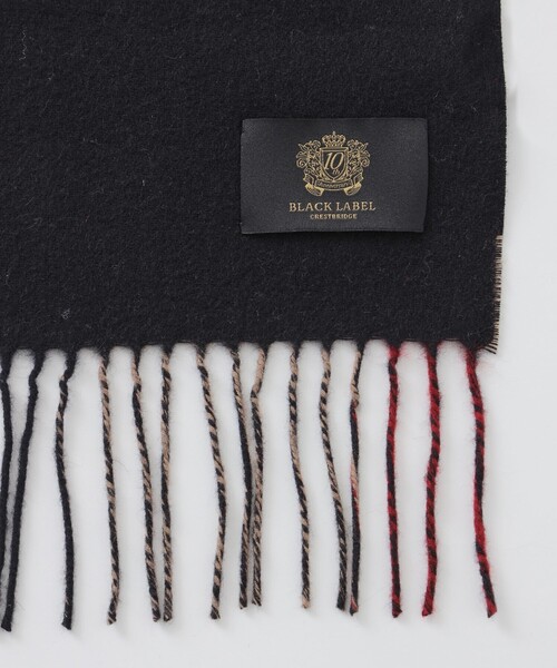 ✨新品タグ付き✨22AWブラックレーベル　カシミア100　マフラー　CBチェック クレストブリッジチェックカシミヤマフラー（51713473＿＿