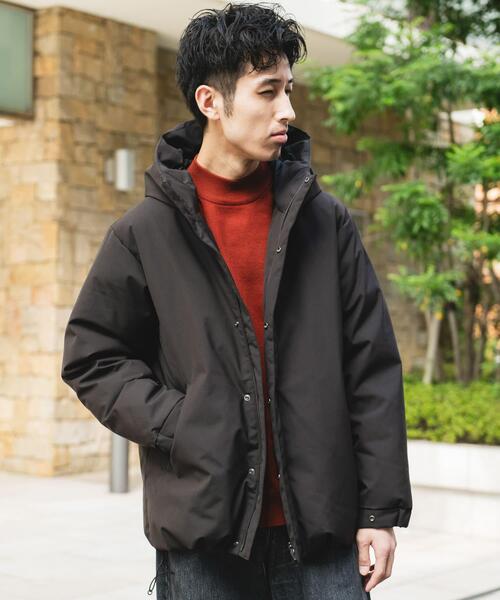 URBAN RESEARCH DOORS（アーバンリサーチドアーズ）の「ウールブレンドラミネートダウンパーカー（ダウンジャケット/コート・メンズ・チャコールグレー/ブラウン/ブラック・MEDIUM/LARGE）」の5枚目の写真