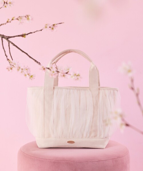 GATHER TULLE TOTE キャンバストート（トートバッグ）｜TOCCA（トッカ
