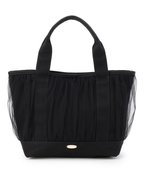 TOCCA(トッカ)の「GATHER TULLE TOTE キャンバストート(トートバッグ・レディース・ブラック系/アイボリー系・F)」の14枚目の写真