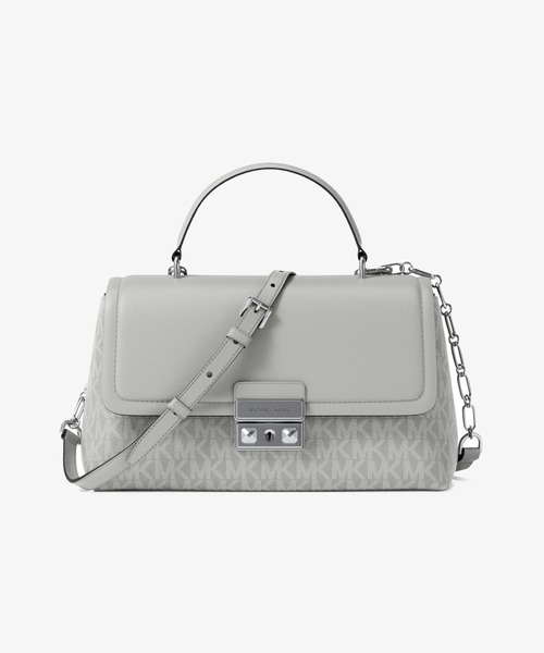 MICHAEL KORS(マイケルコース)の「TRIBECA サッチェル エクストラスモール - MKシグネチャー(ハンドバッグ・レディース・グレー系・FREE)」の1枚目の写真