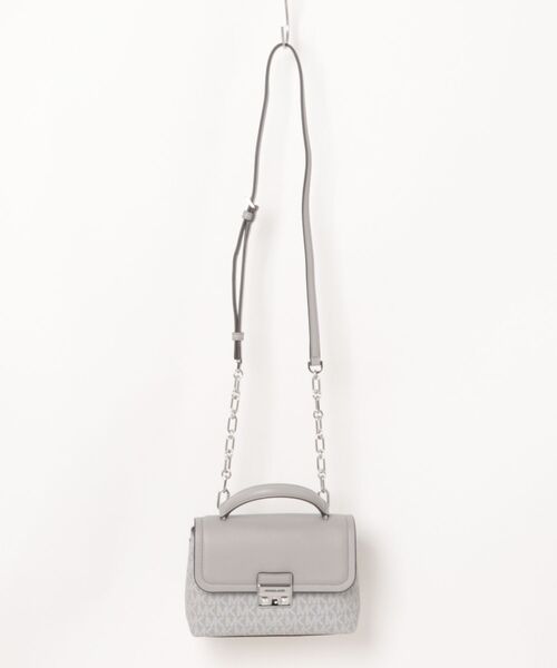 MICHAEL KORS(マイケルコース)の「TRIBECA サッチェル エクストラスモール - MKシグネチャー(ハンドバッグ・レディース・グレー系・FREE)」の7枚目の写真