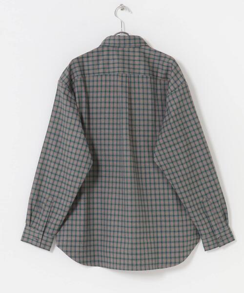 SENSE OF PLACE by URBAN RESEARCH（センスオブプレイスバイアーバンリサーチ）の「ニュアンスチェックロングスリーブネルシャツ（シャツ/ブラウス・メンズ・ブラウン/グレー/ネイビー・LARGE/MEDIUM）」の13枚目の写真