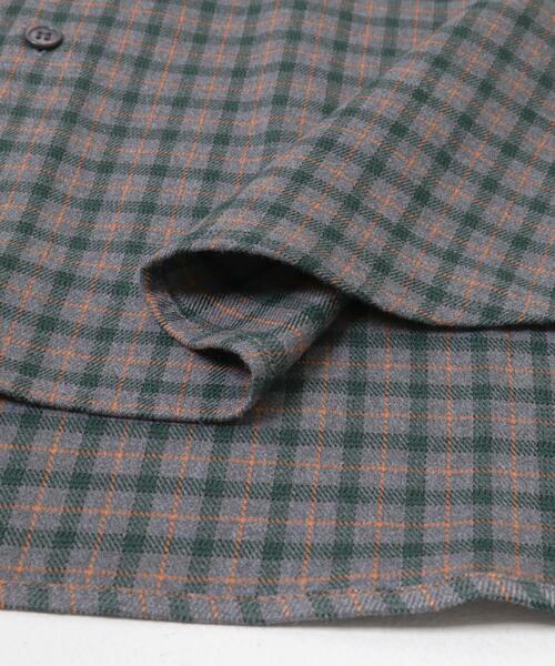 SENSE OF PLACE by URBAN RESEARCH（センスオブプレイスバイアーバンリサーチ）の「ニュアンスチェックロングスリーブネルシャツ（シャツ/ブラウス・メンズ・ブラウン/グレー/ネイビー・LARGE/MEDIUM）」の14枚目の写真
