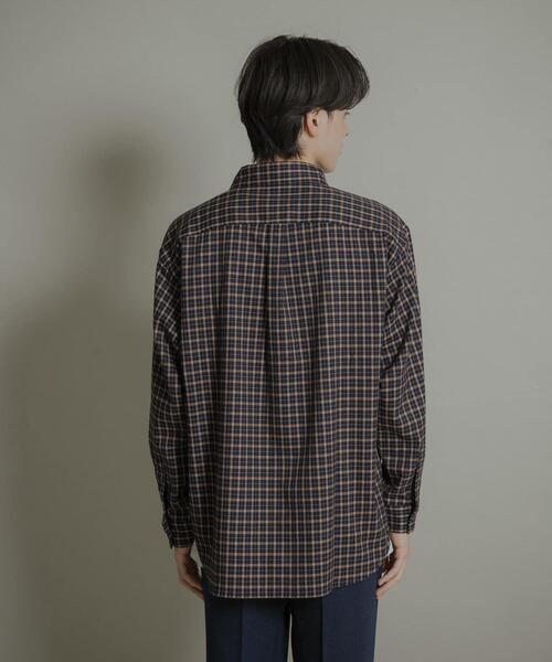 セール】ニュアンスチェックロングスリーブネルシャツ（シャツ
