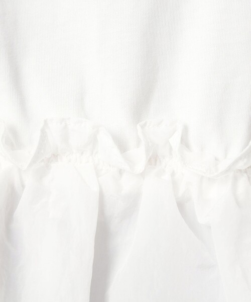 green label relaxing(グリーンレーベルリラクシング)の「【WEB限定】<at ease>ドッキング フリル プルオーバー カットソー(Tシャツ/カットソー・レディース・ホワイト/ブラック・FREE)」の14枚目の写真
