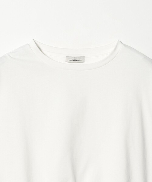 green label relaxing(グリーンレーベルリラクシング)の「【WEB限定】<at ease>ドッキング フリル プルオーバー カットソー(Tシャツ/カットソー・レディース・ホワイト/ブラック・FREE)」の11枚目の写真