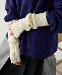 CROSSPLUS ONLINE（クロスプラスオンライン）の「【Wpc.】ONDOOリブニットウォームアームカバー【スマホが触れる・遠赤外線保温素材・ユニセックス・洗濯機OK】（手袋）」