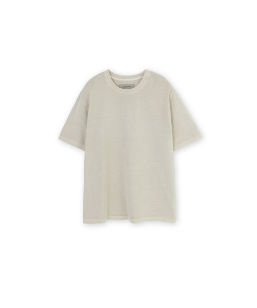 BROWNYARD(ブラウンヤード)の「ウォッシュドウエストカットTシャツ、ベージュ(Tシャツ/カットソー・メンズ・その他・4/6/3/5)」の1枚目の写真