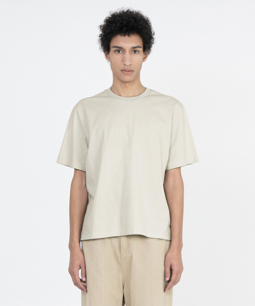 BROWNYARD(ブラウンヤード)の「ウォッシュドウエストカットTシャツ、ベージュ(Tシャツ/カットソー・メンズ・その他・4/6/3/5)」の3枚目の写真