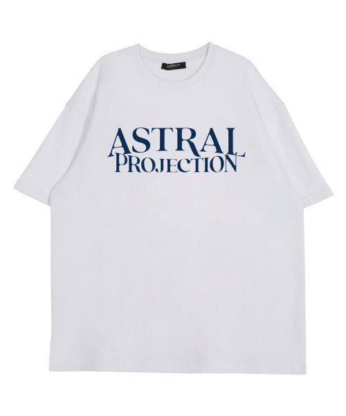 ASTRAL PROJECTION(アストラルプロジェクション)の「ベーシックレタリングロゴラウンドネック15番手綿半袖Tシャツ_ホワイト(Tシャツ/カットソー・メンズ・その他・LARGE/X-LARGE)」の2枚目の写真