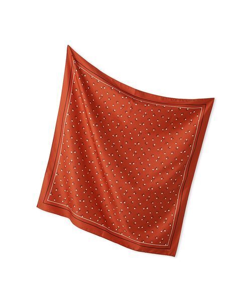 Mila Owen（ミラオーウェン）の「小花柄ラインスカーフ（バンダナ/スカーフ・レディース・ライム/レッド/ライトブルー・F）」の3枚目の写真