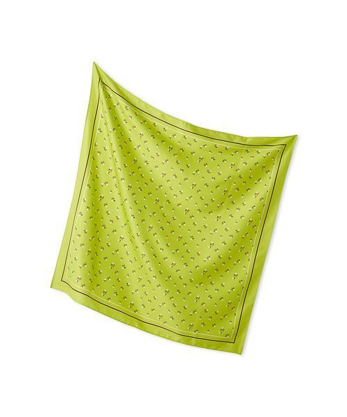 Mila Owen（ミラオーウェン）の「小花柄ラインスカーフ（バンダナ/スカーフ・レディース・ライム/レッド/ライトブルー・F）」の4枚目の写真